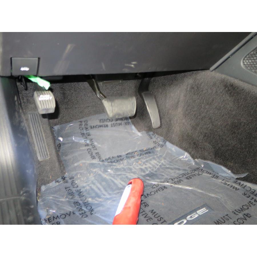 2018 Dodge Challenger Factory amplifier location