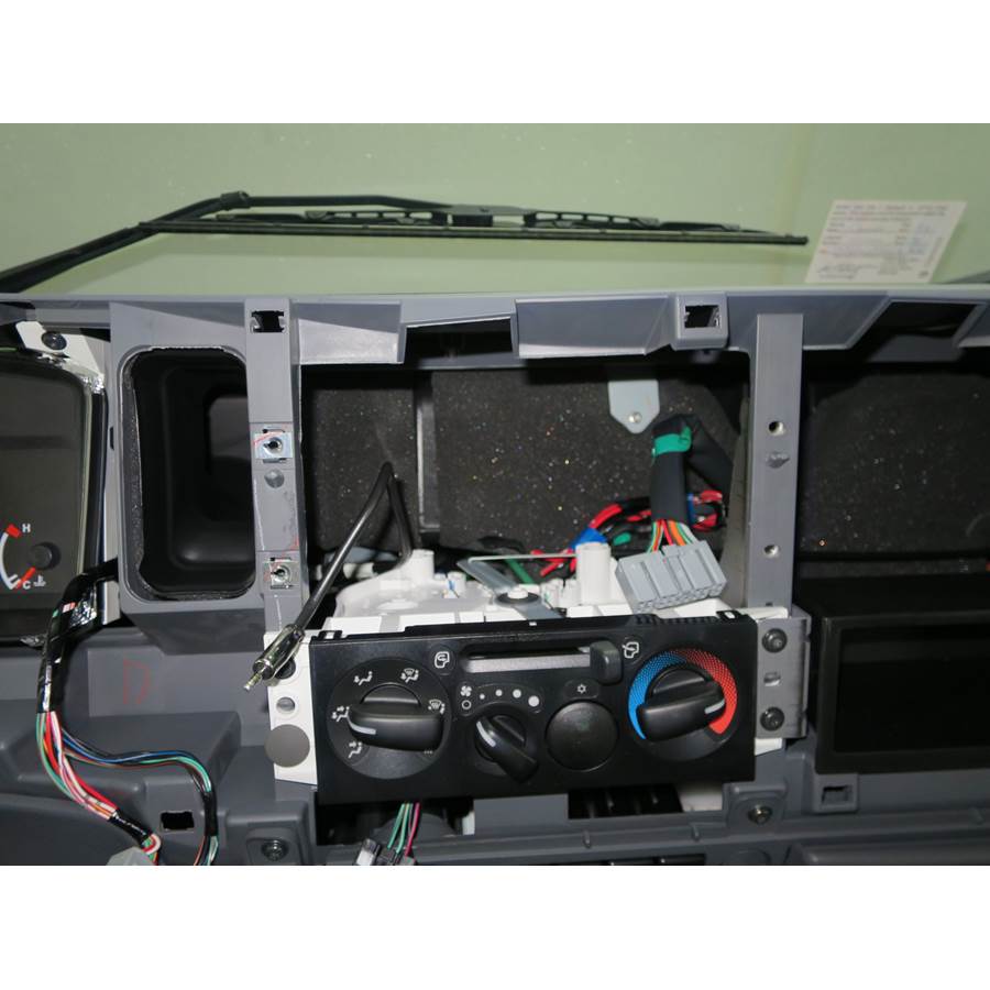 2016 Chevrolet 4500LCF Factory radio removed