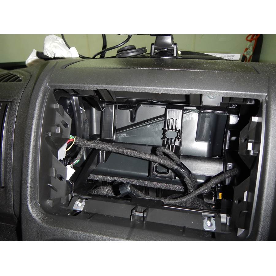 2016 Ram Promaster Factory radio removed