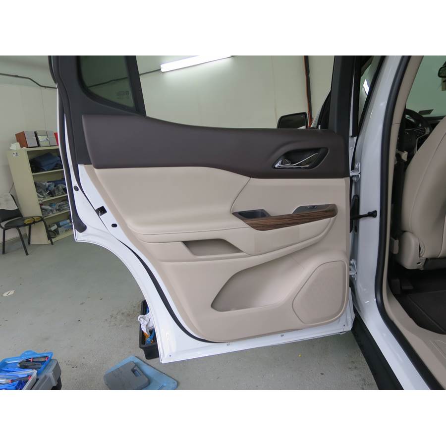 2017 GMC Acadia Rear door speaker location