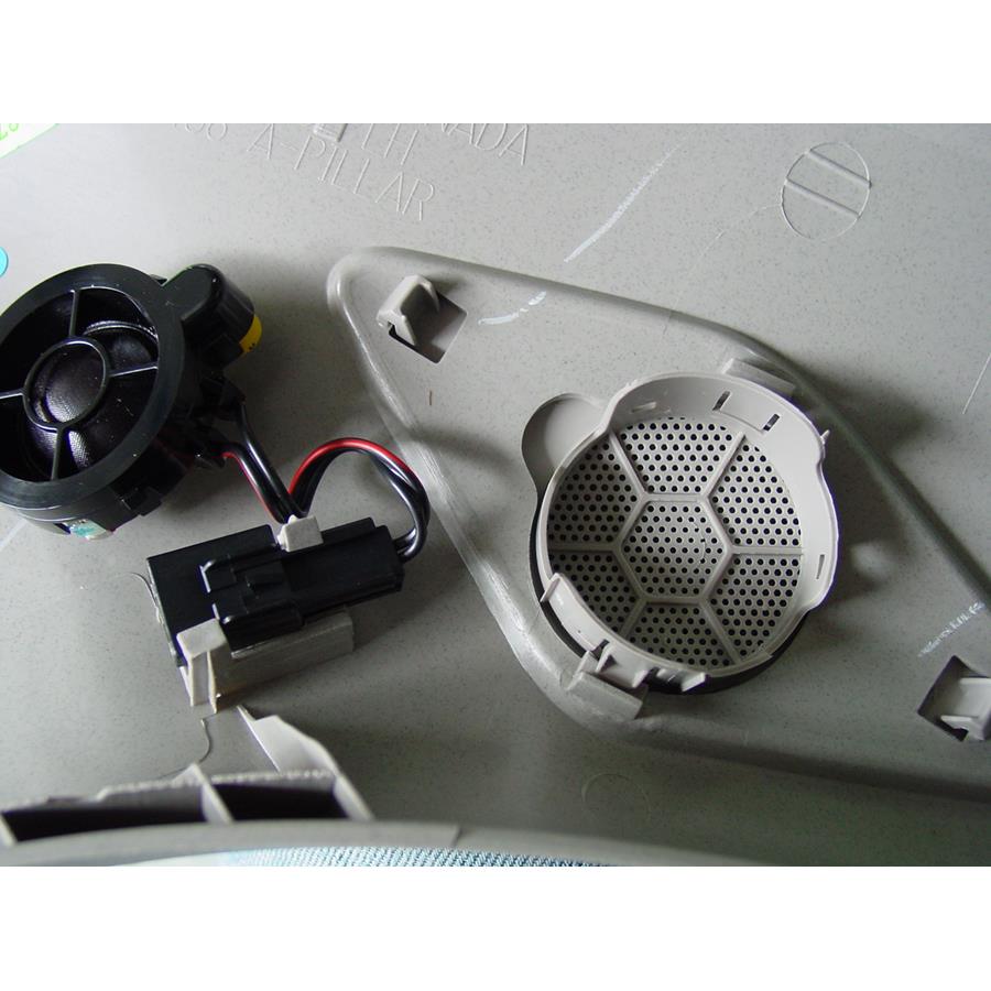 2010 Chevrolet Equinox Front pillar speaker removed