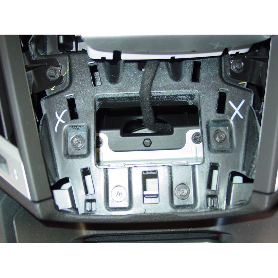 2011 GMC Terrain Factory radio removed