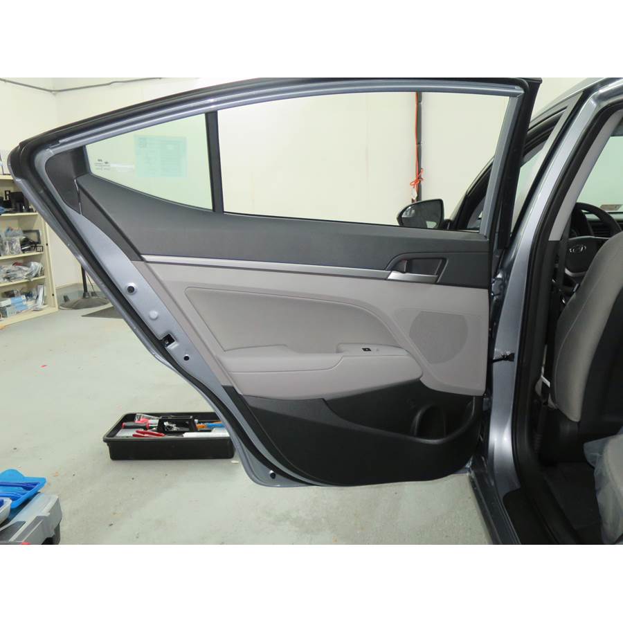 2019 Hyundai Elantra Rear door speaker location