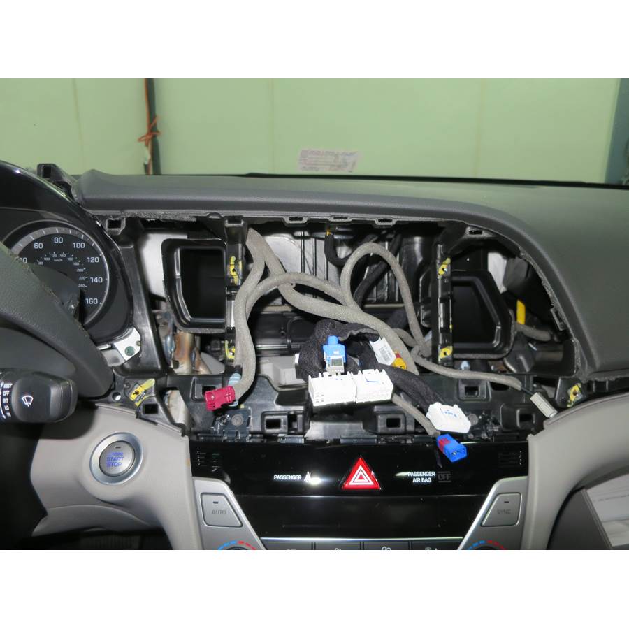 2017 Hyundai Elantra Factory radio removed