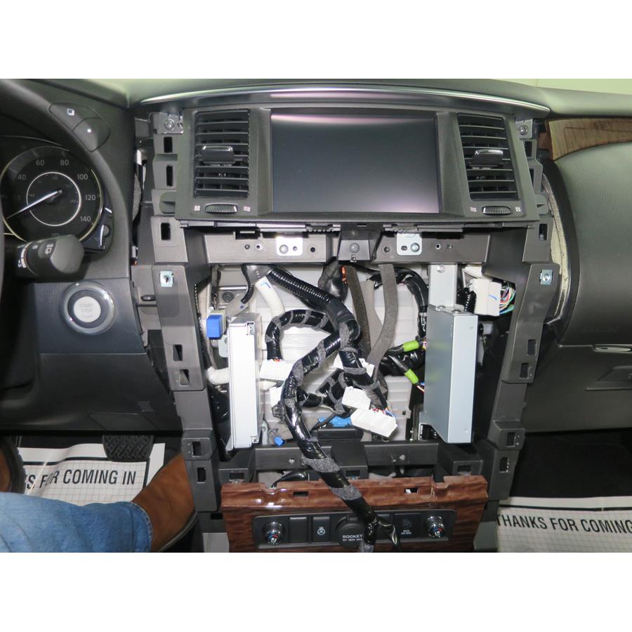 2018 Nissan Armada Factory radio removed