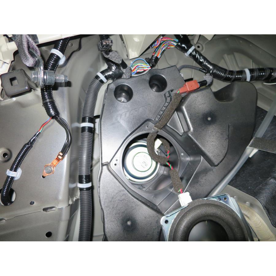 2017 Nissan Armada Far-rear side speaker removed