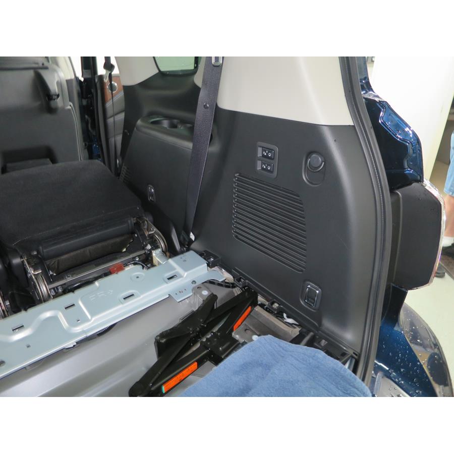 2018 Nissan Armada Factory amplifier location