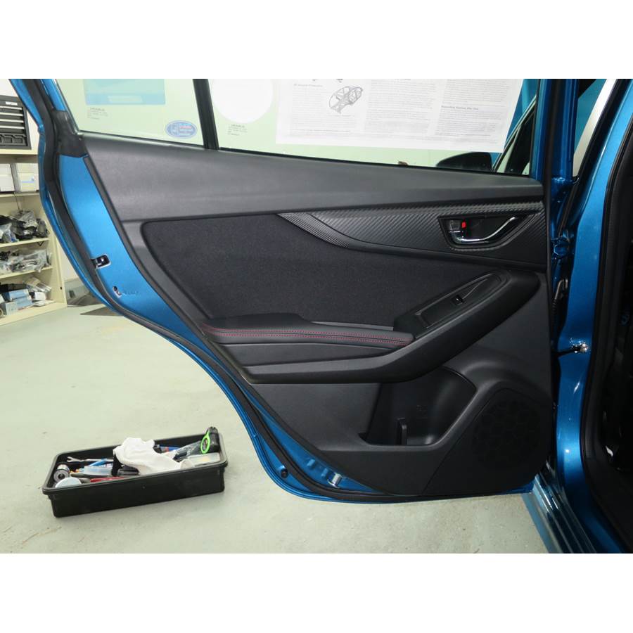 2020 Subaru Crosstrek Rear door speaker location