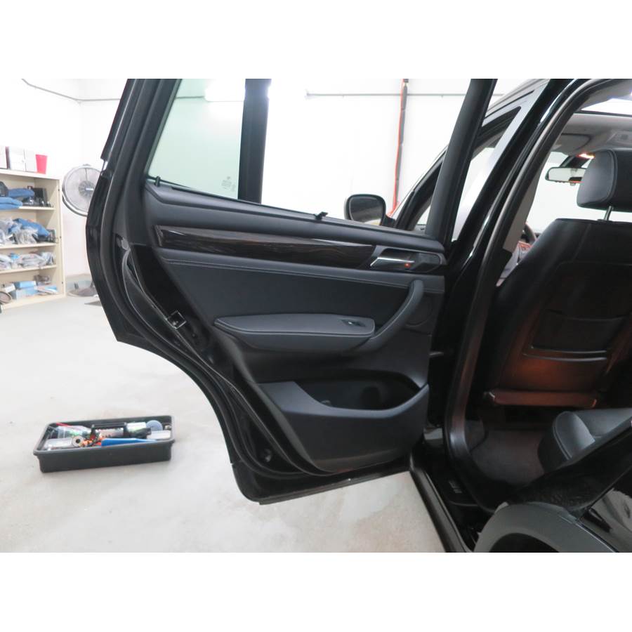 2012 BMW X3 Rear door speaker location