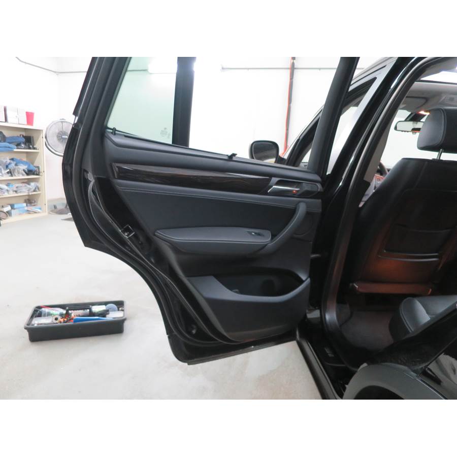 2013 BMW X3 Rear door speaker location
