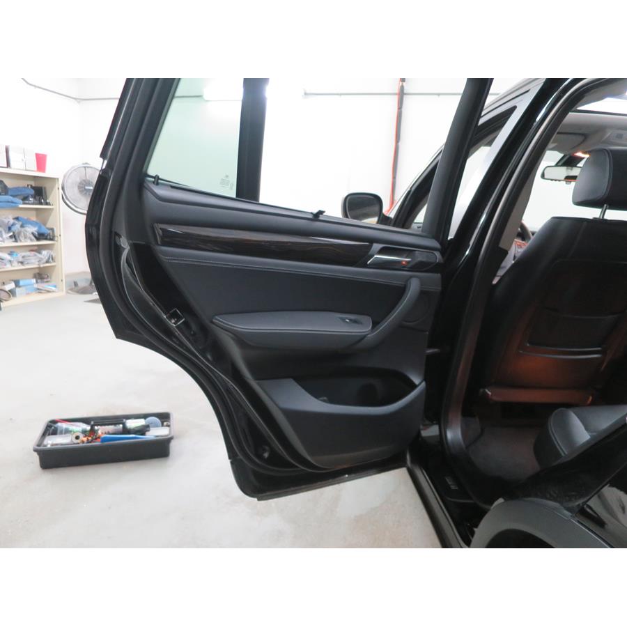 2017 BMW X3 Rear door speaker location