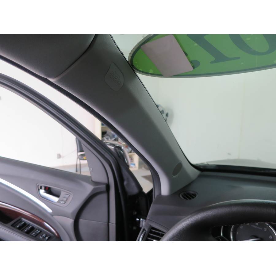 2016 Acura MDX Front pillar speaker location