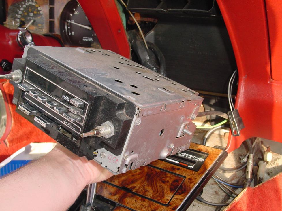 chevy C3 corvette factory radio removal