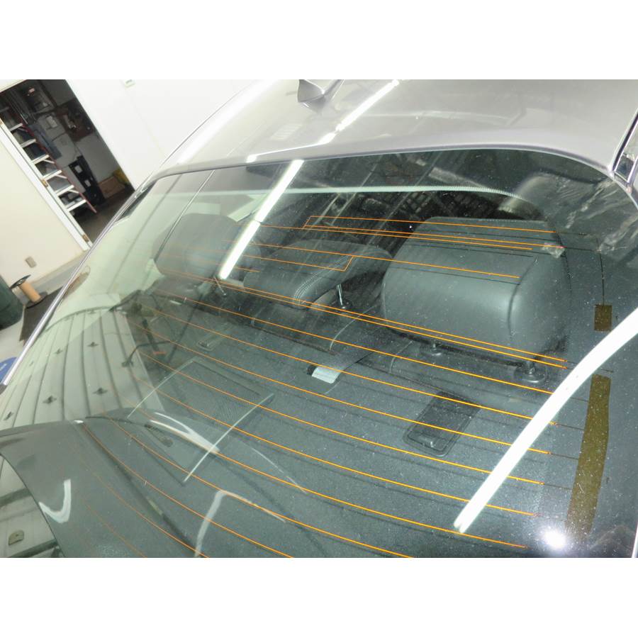 2012 Infiniti M35h Rear deck speaker location