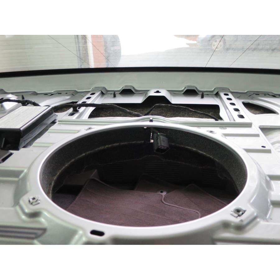 2017 Cadillac XTS Rear deck center speaker removed