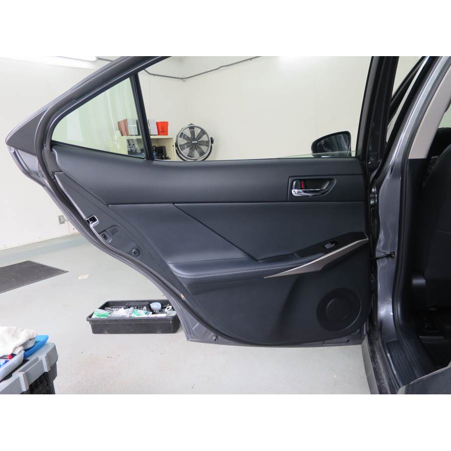 2017 Lexus IS200t Rear door speaker location