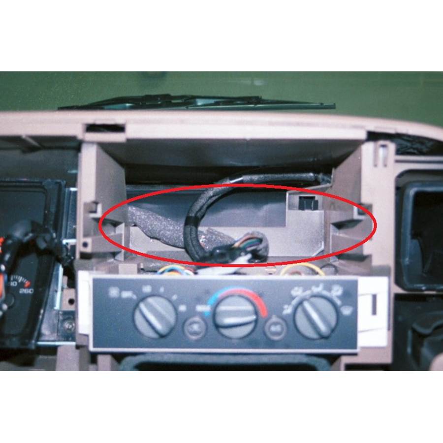 1998 GMC Suburban You'll have to modify your vehicle's sub-dash to install a new car stereo.