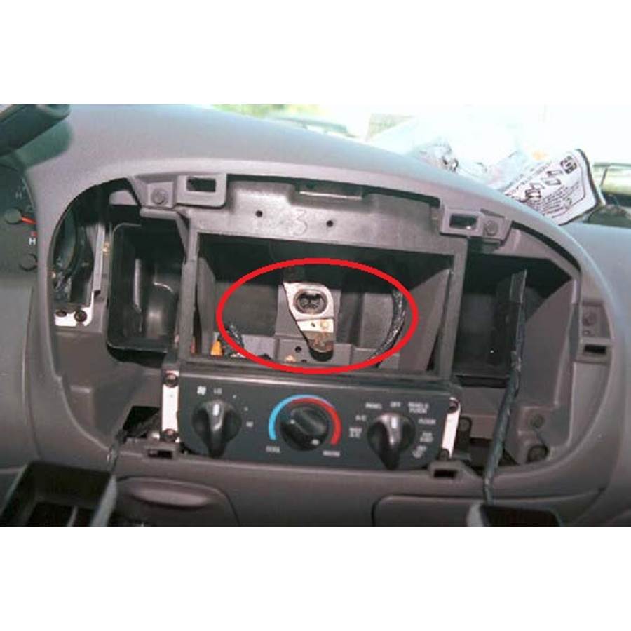 1998 Ford F-150 You'll have to modify your vehicle's sub-dash to install a new car stereo.