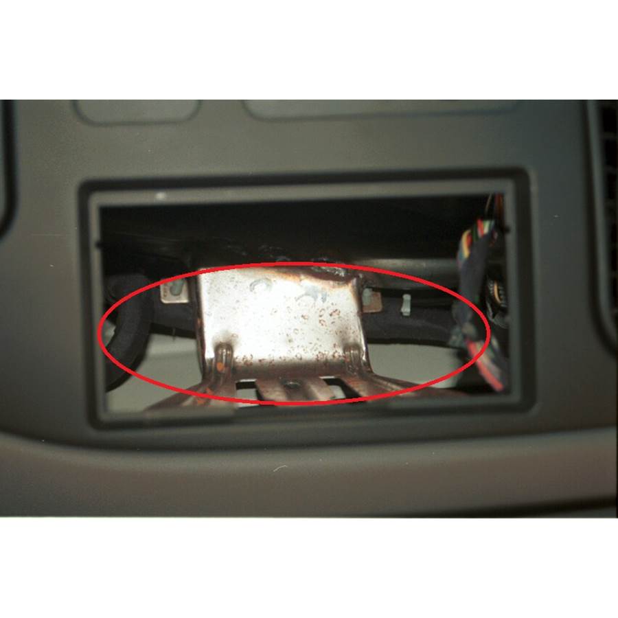 2005 Ford Econoline You'll have to modify your vehicle's sub-dash to install a new car stereo.