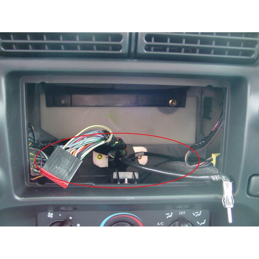 1998 Mazda B Series You'll have to modify your vehicle's sub-dash to install a new car stereo.