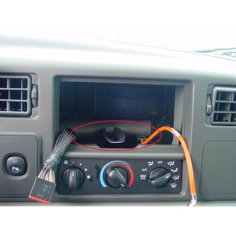 2002 Ford F-250 Super Duty You'll have to modify your vehicle's sub-dash to install a new car stereo.