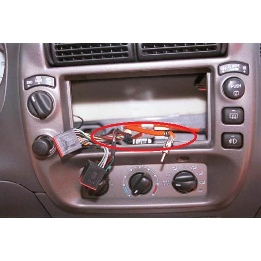 2001 Ford Explorer Sport You'll have to modify your vehicle's sub-dash to install a new car stereo.