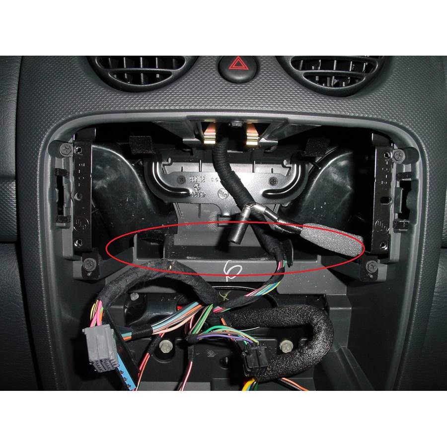 2006 Jeep Liberty You'll have to modify your vehicle's sub-dash to install a new car stereo.