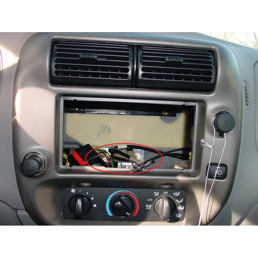 2002 Ford Ranger You'll have to modify your vehicle's sub-dash to install a new car stereo.