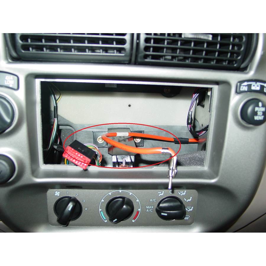 2003 Ford Explorer Sport Trac You'll have to modify your vehicle's sub-dash to install a new car stereo.