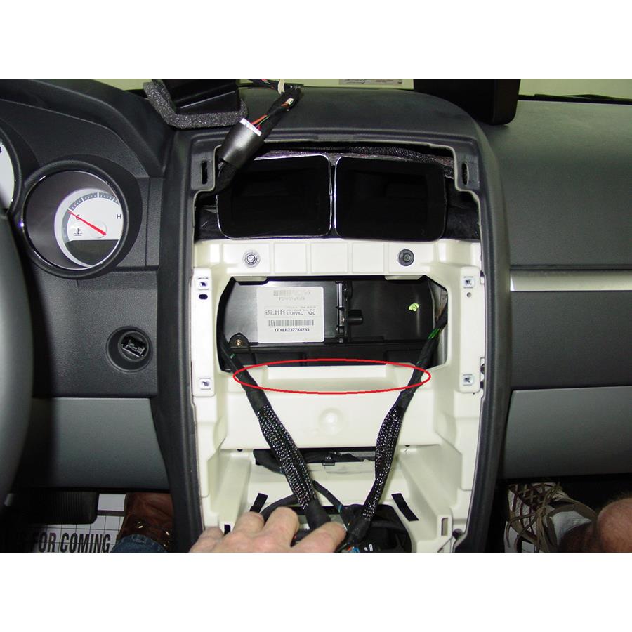 2008 Dodge Magnum You'll have to modify your vehicle's sub-dash to install a new car stereo.