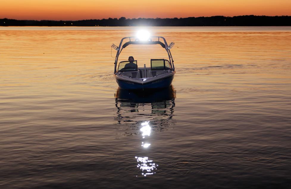 A light bar in use as a nav guide