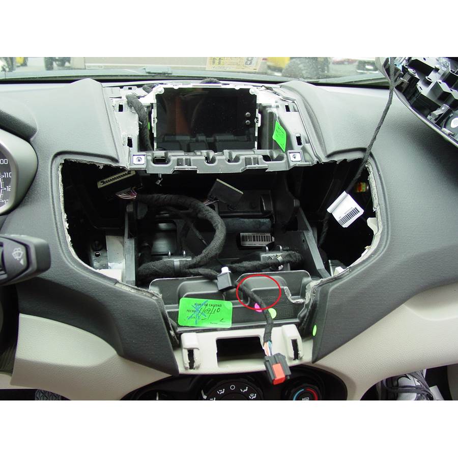 2012 Ford Fiesta You'll have to modify your vehicle's sub-dash to install a new car stereo.