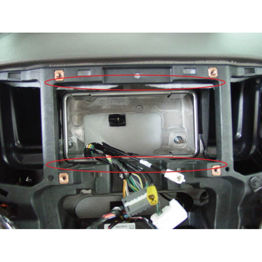 2011 Dodge Durango You'll have to modify your vehicle's sub-dash to install a new car stereo.