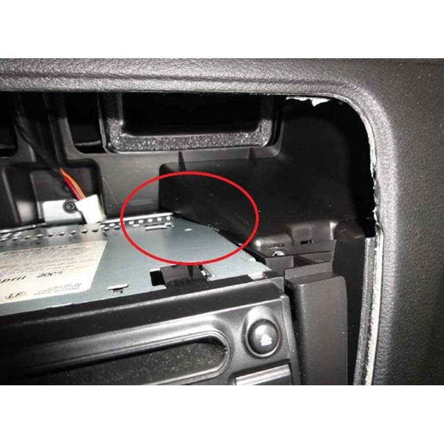 2013 Chrysler 200 You'll have to modify your vehicle's sub-dash to install a new car stereo.