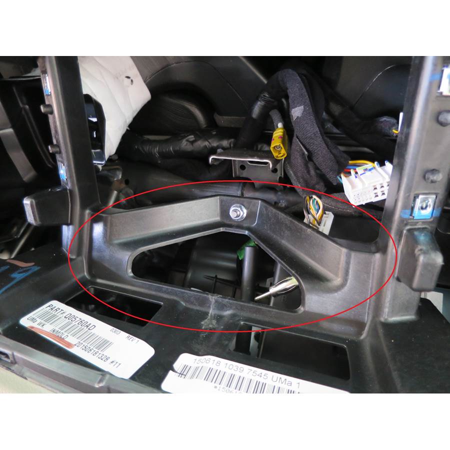 2016 Kia Sorento You'll have to modify your vehicle's sub-dash to install a new car stereo.