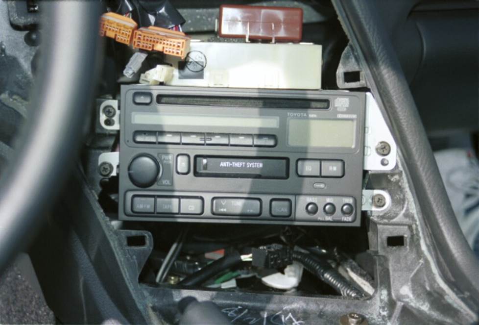 toyota supra radio removal