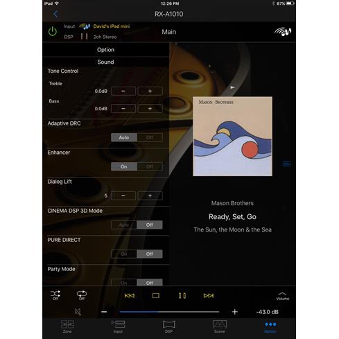 Yamaha AV Controller app