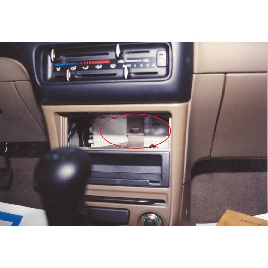 1996 Mazda Protege You'll have to modify your vehicle's sub-dash to install a new car stereo.