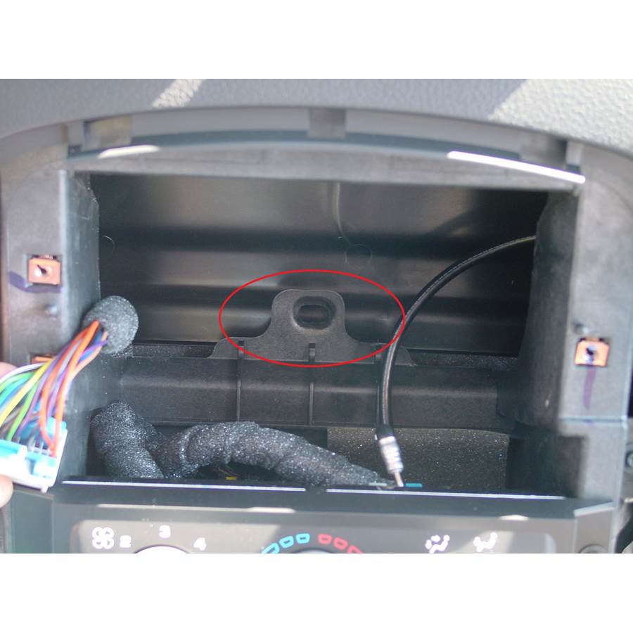 2005 Pontiac Aztek You'll have to modify your vehicle's sub-dash to install a new car stereo.