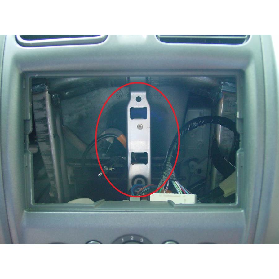 2002 Mazda Protege You'll have to modify your vehicle's sub-dash to install a new car stereo.