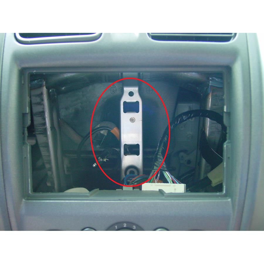 2003 Mazda Protege You'll have to modify your vehicle's sub-dash to install a new car stereo.