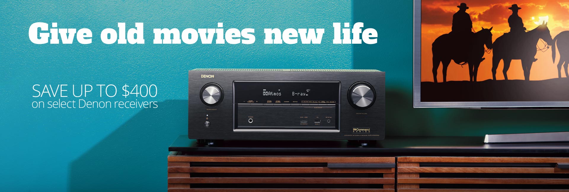Give old movies new life Save up to $400 on select Denon receivers  
