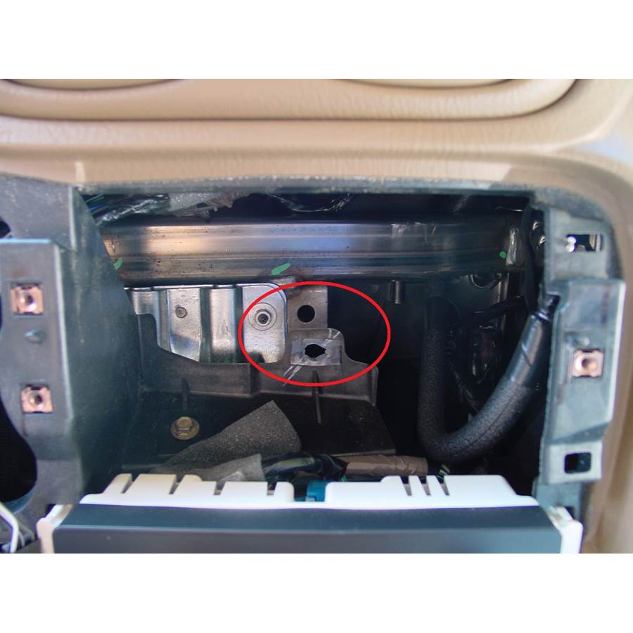 2005 Chevrolet TrailBlazer EXT You'll have to modify your vehicle's sub-dash to install a new car stereo.
