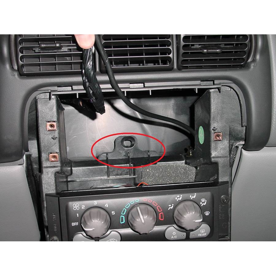 2001 Pontiac Montana You'll have to modify your vehicle's sub-dash to install a new car stereo.