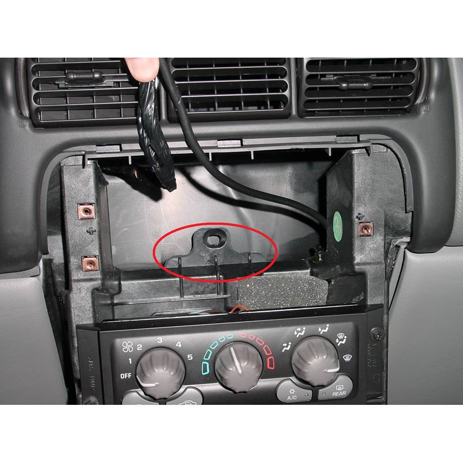 2003 Chevrolet Venture You'll have to modify your vehicle's sub-dash to install a new car stereo.