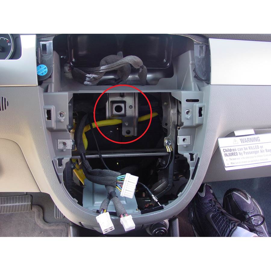 2006 Suzuki Forenza You'll have to modify your vehicle's sub-dash to install a new car stereo.