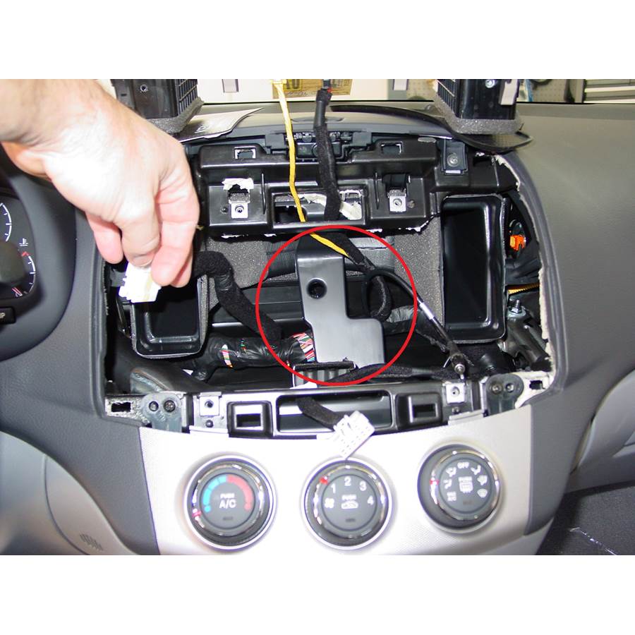 2008 Hyundai Elantra You'll have to modify your vehicle's sub-dash to install a new car stereo.