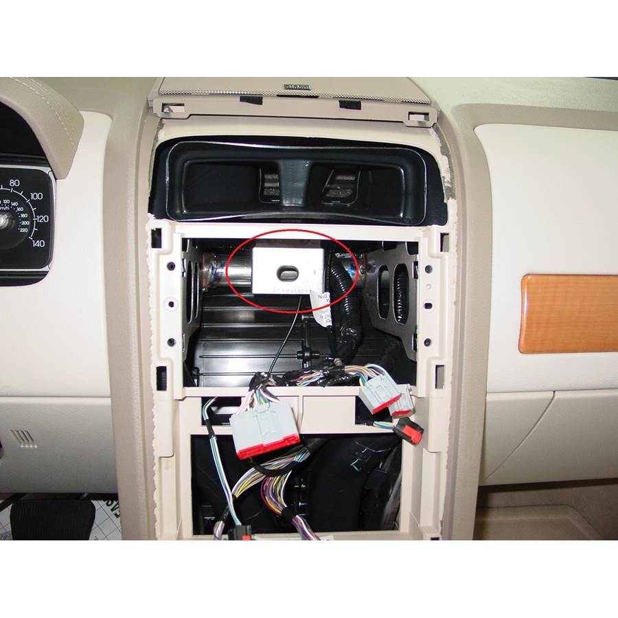 2008 Lincoln MKX You'll have to modify your vehicle's sub-dash to install a new car stereo.