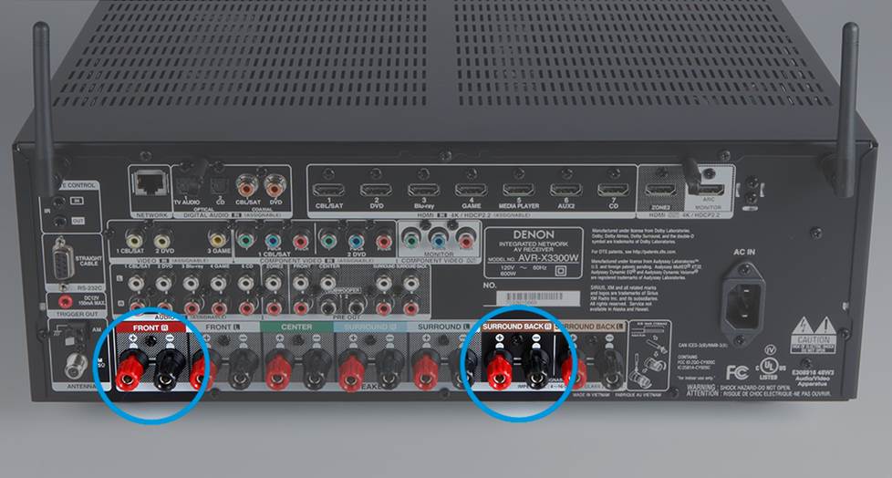 Assignable speaker connections