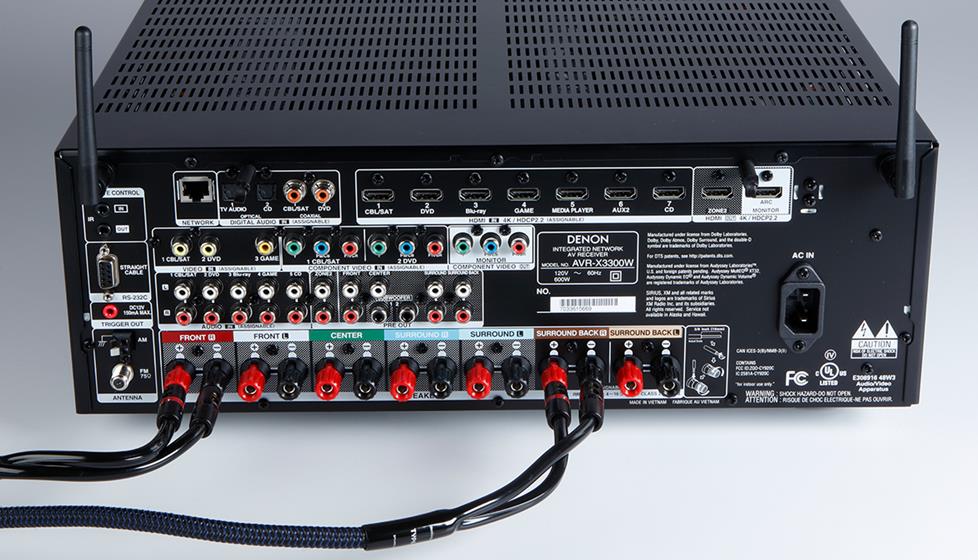 Bi-amped speaker connections